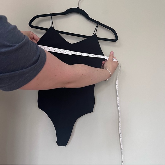 Colsie Black Ribbed Bodysuit - Picture 6 of 6
